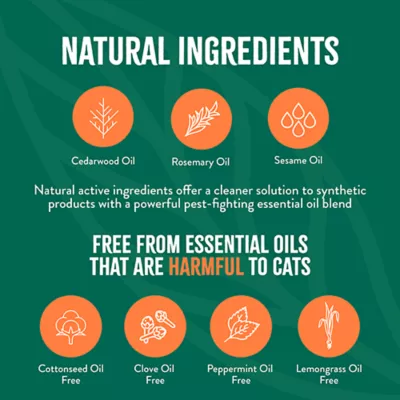 Product TropiClean Natural Flea + Tick Gentle Spray Mist for Cats - 14 oz Bottle