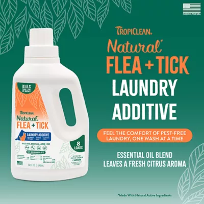 Product TropiClean Natural Flea + Tick Laundry Additive - 32 oz Bottle
