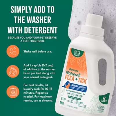 Product TropiClean Natural Flea + Tick Laundry Additive - 32 oz Bottle