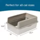 Product The Exquisicat® High-Sided Stainless Steel Litter Box