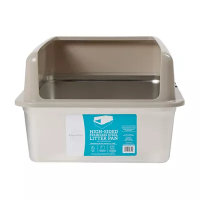 Product The Exquisicat® High-Sided Stainless Steel Litter Box