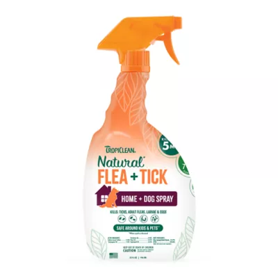 Product TropiClean Natural Flea & Tick Home & Dog Spray - For Dogs 12 Weeks and Older, 32 oz Bottle