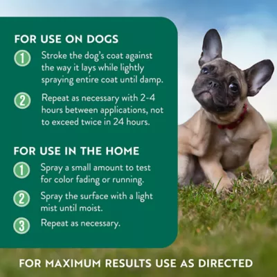 Product TropiClean Natural Flea & Tick Home & Dog Spray - For Dogs 12 Weeks and Older, 32 oz Bottle