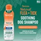 Product TropiClean Soothing Natural Flea & Tick Shampoo for Dogs - For Dogs 12 Weeks and Older, 20 Oz Bottle