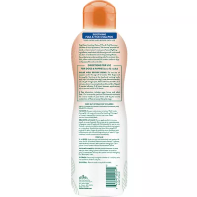 Product TropiClean Soothing Natural Flea & Tick Shampoo for Dogs - For Dogs 12 Weeks and Older, 20 Oz Bottle