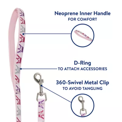 Product Top Paw® Princess Pink Fashion Dog Leash