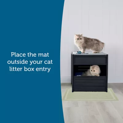 Product Exquisicat® Scatter Control Litter Mat, Sage, Large