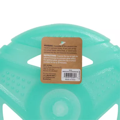 Product Arcadia Trail® Glow-in-the-Dark Green Flyer Dog Toy