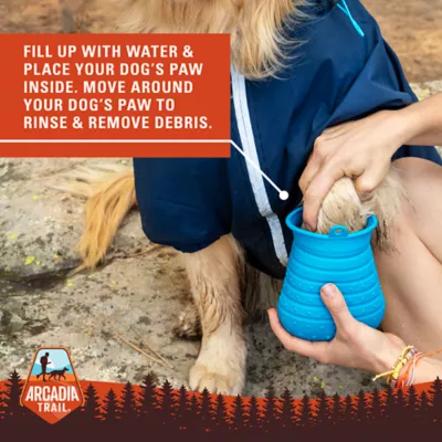 Product Arcadia Trail® Paw Cleaner & Brush, Navy Blue