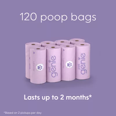 Product Pet Genie Poop Bags for Dogs, Lavender-scented