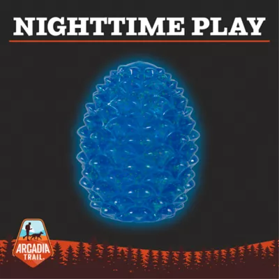 Product Arcadia Trail® Glow-in-the-Dark Blue Pinecone Dog Toy