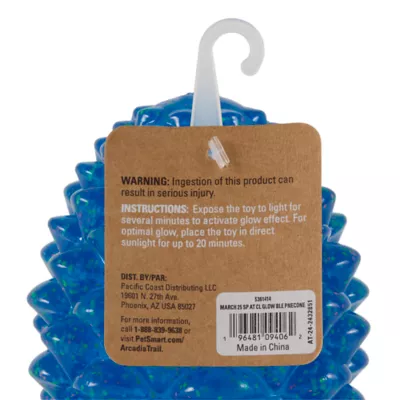 Product Arcadia Trail® Glow-in-the-Dark Blue Pinecone Dog Toy