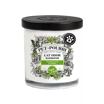 Product Pet Pourri, Bamboo Cat Odor Eliminator Candle, 7.5 oz