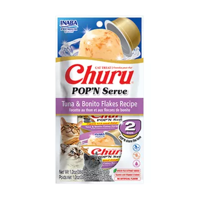 Product Inaba Churu POP'N Serve Cat Treat - Tuna & Bonito Flakes