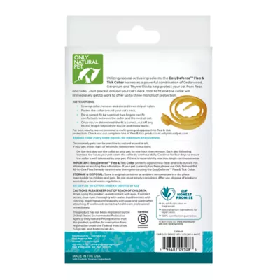 Product Only Natural Pet Easy Defense Flea &Tick Cat Collar