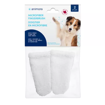 Product Animora Microfiber Fingerbrush for Dogs & Cats - 2 pack
