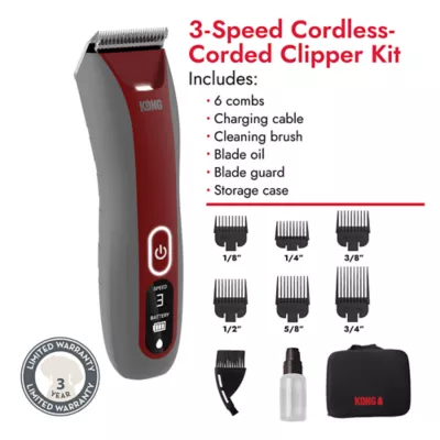 Product KONG 3-Speed Corded-Cordless Clipper Kit