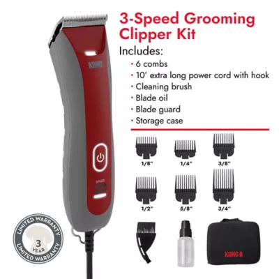 Product KONG 3-Speed Grooming Clipper Kit