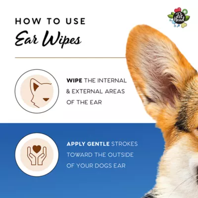 Product Pet Head Ear Wipes for Dogs - 30 Count