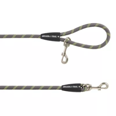 Product Arcadia Trail® Grey Reflective Multi-Use Rope Leash, 15 ft