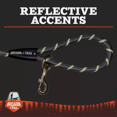 Product Arcadia Trail® Grey Reflective Multi-Use Rope Leash, 15 ft