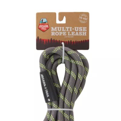 Product Arcadia Trail® Grey Reflective Multi-Use Rope Leash, 15 ft