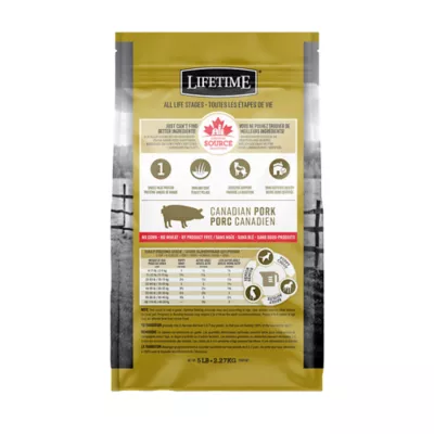 Product Lifetime Skin & Coat All Stages Dry Dog Food - Pork