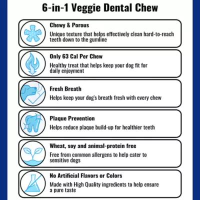 Product bluestem® Veggie Dental Chews for Dogs - Medium Breed, 30 count