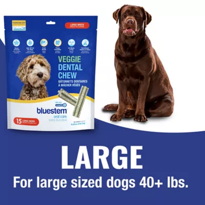 Product bluestem® Veggie Dental Chews for Dogs - Large Breed,15 count