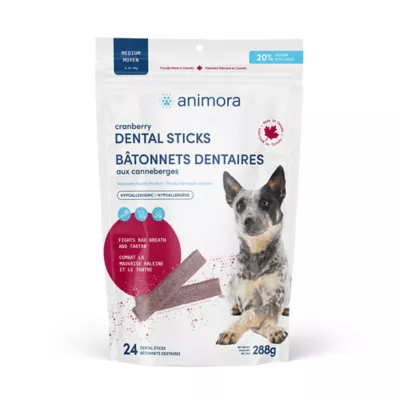 Product Animora Cranberry Dental Sticks - Medium