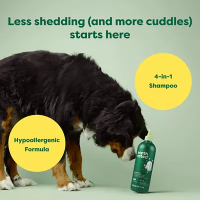 Product Earth Rated 3-in-1 Dog Shampoo for Double-Coated Dogs, White Tea & Basil Scent