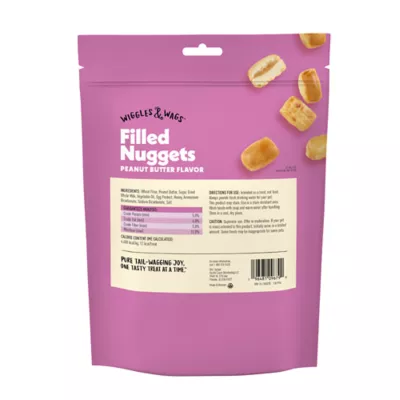 Product Wiggles and Wags Peanut Butter Filled Nuggets 14 OZ