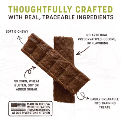 Product Earth Animal Wisdom All Life Stages Air-Dried Jerky Dog Treat, Turkey, 4 Oz