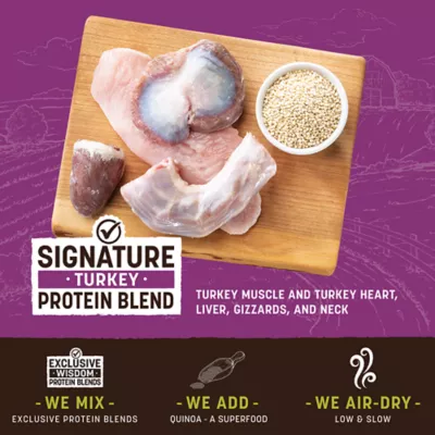 Product Earth Animal Wisdom All Life Stages Air-Dried Jerky Dog Treat, Turkey, 4 Oz