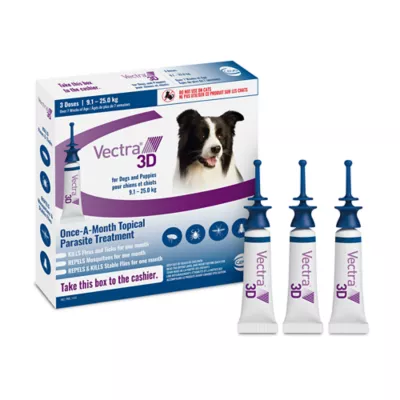 Product VECTRA 3D Flea and Tick Treatment for Dogs and Puppies - Large Dog - 9.1-25 kg