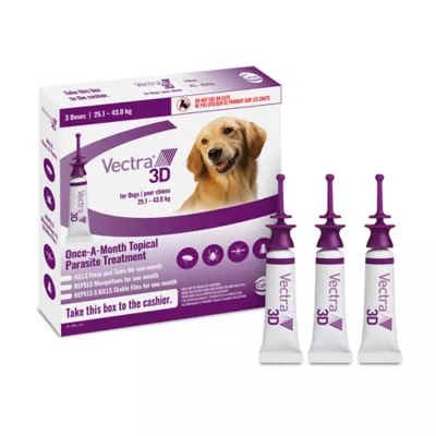 Product VECTRA 3D Flea and Tick Treatment for Dogs and Puppies - X Large Dog - 25.1-43 kg