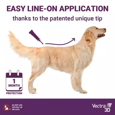 Product VECTRA 3D Flea and Tick Treatment for Dogs and Puppies - Small Dog - 2-4.5 kg