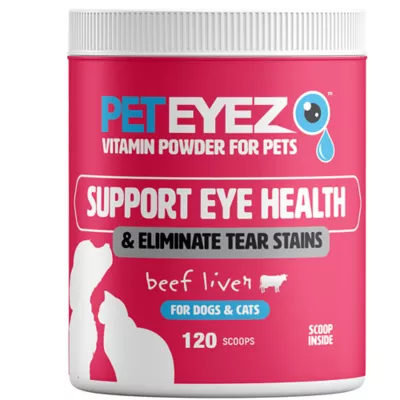 Product PetEyez Vitamin Powder for Cats and Dogs - Beef Liver Flavored, 8oz