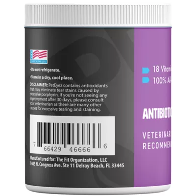 Product PetEyez Vitamin Powder for Cats and Dogs - Chicken Flavored, 8oz