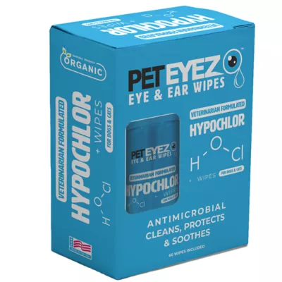 Product PetEyez Eye and Ear Wipes with Hypochlor for Dogs and Cats