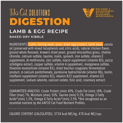 Product Tiki Cat® Solutions™ Adult Cat Food - Digestion, Lamb & Egg Recipe