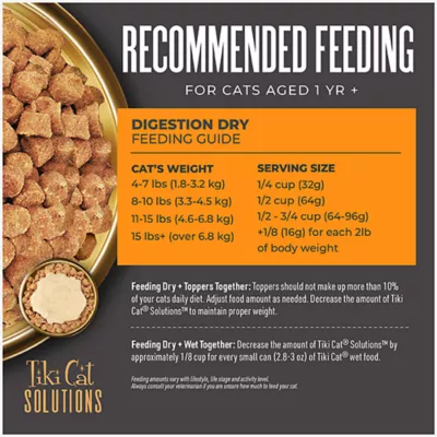 Product Tiki Cat® Solutions™ Adult Cat Food - Digestion, Lamb & Egg Recipe