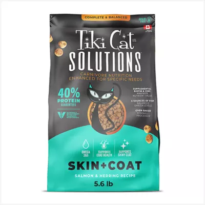 Product Tiki Cat® Solutions™ Adult Cat Food - Skin + Coat, Salmon & Herring Recipe