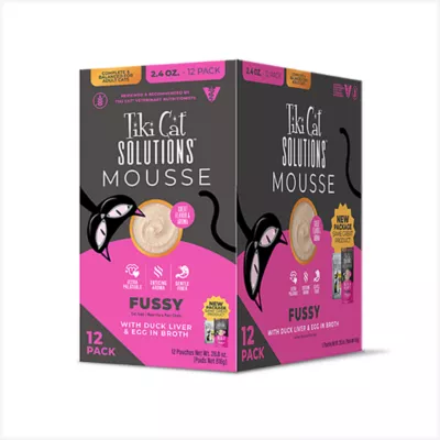 Product Tiki Cat® Solutions™ Mousse Wet Cat Food - Fussy, 12 CT, 28.8 OZ