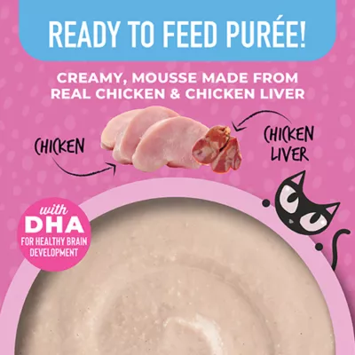 Product Tiki Cat - Baby Weaning Puree, Chicken & Chicken Liver in Broth, 6 OZ