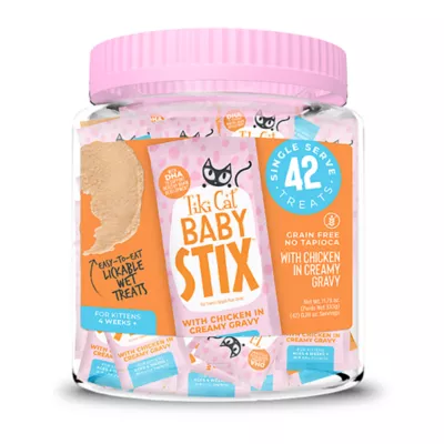 Product Tiki Cat - Kitten, Baby Stix, Chicken in Creamy Gravy, 42 CT, 11.76 OZ