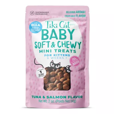 Product Tiki Cat - Kitten, Baby, Treats, Soft & Chewy, Tuna & Salmon, 2 OZ