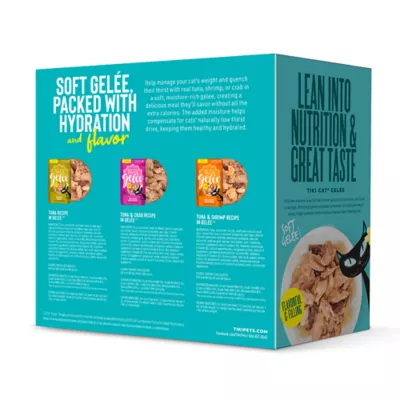 Product Tiki Cat - Adult, Wet Food, Gelee, Tuna Lovers, Variety Pack, 12 Count, 33.6 OZ