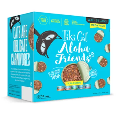 Product Tiki Cat - Adult, Wet Food, Aloha Friends, Variety Pack, 36 CT, 108 OZ