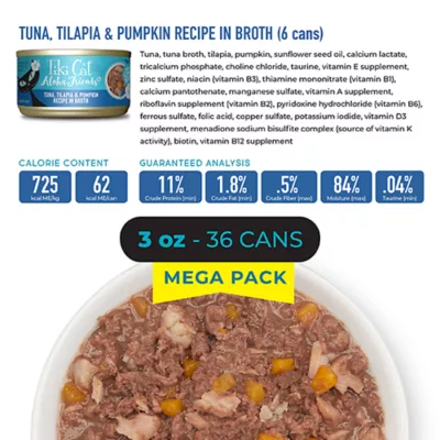 Product Tiki Cat - Adult, Wet Food, Aloha Friends, Variety Pack, 36 CT, 108 OZ